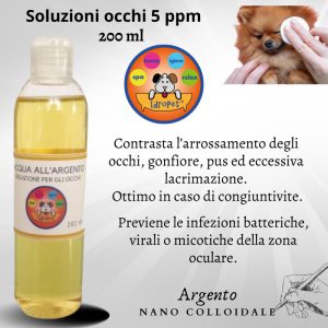 Soluzione occhi Acqua all’argento nano colloidale IDROPET