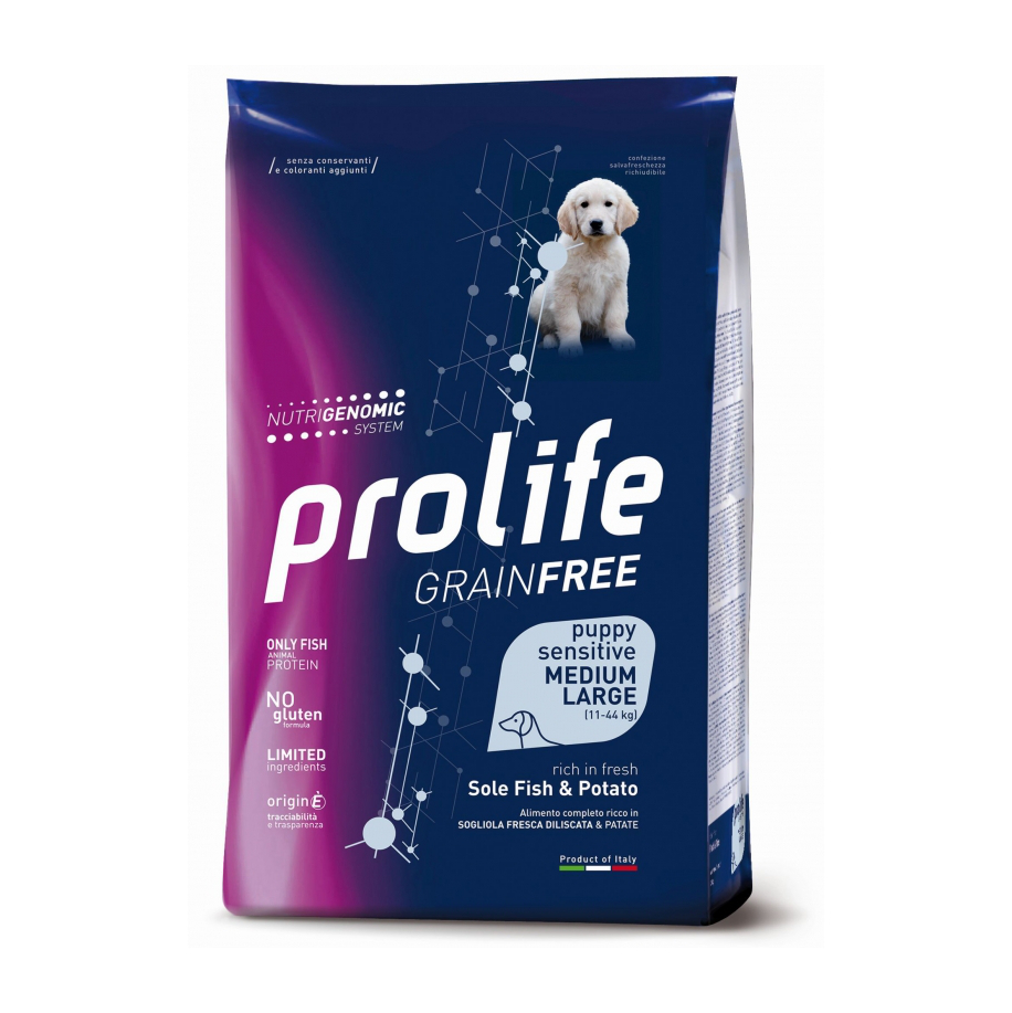 Grain Free Puppy Sensitive Sole Fish & Potato - Medium/Large