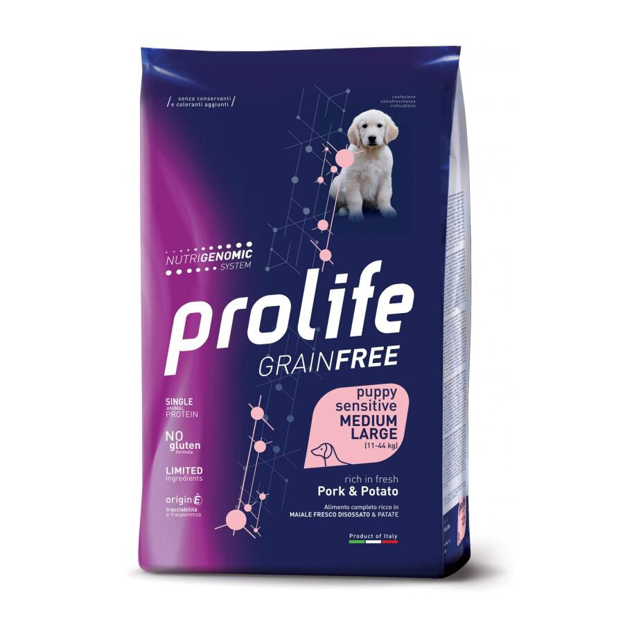 Grain Free Puppy Sensitive Pork & Potato - Medium/Large