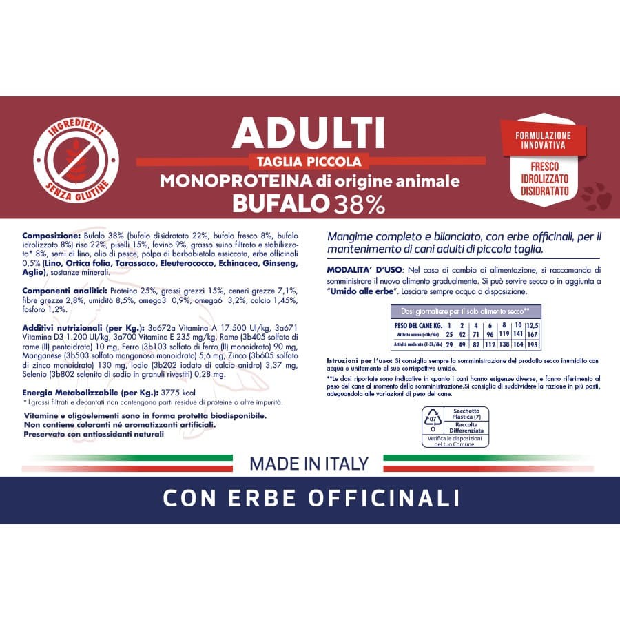 Adulti Taglia Piccola Bufalo 3Kg 3