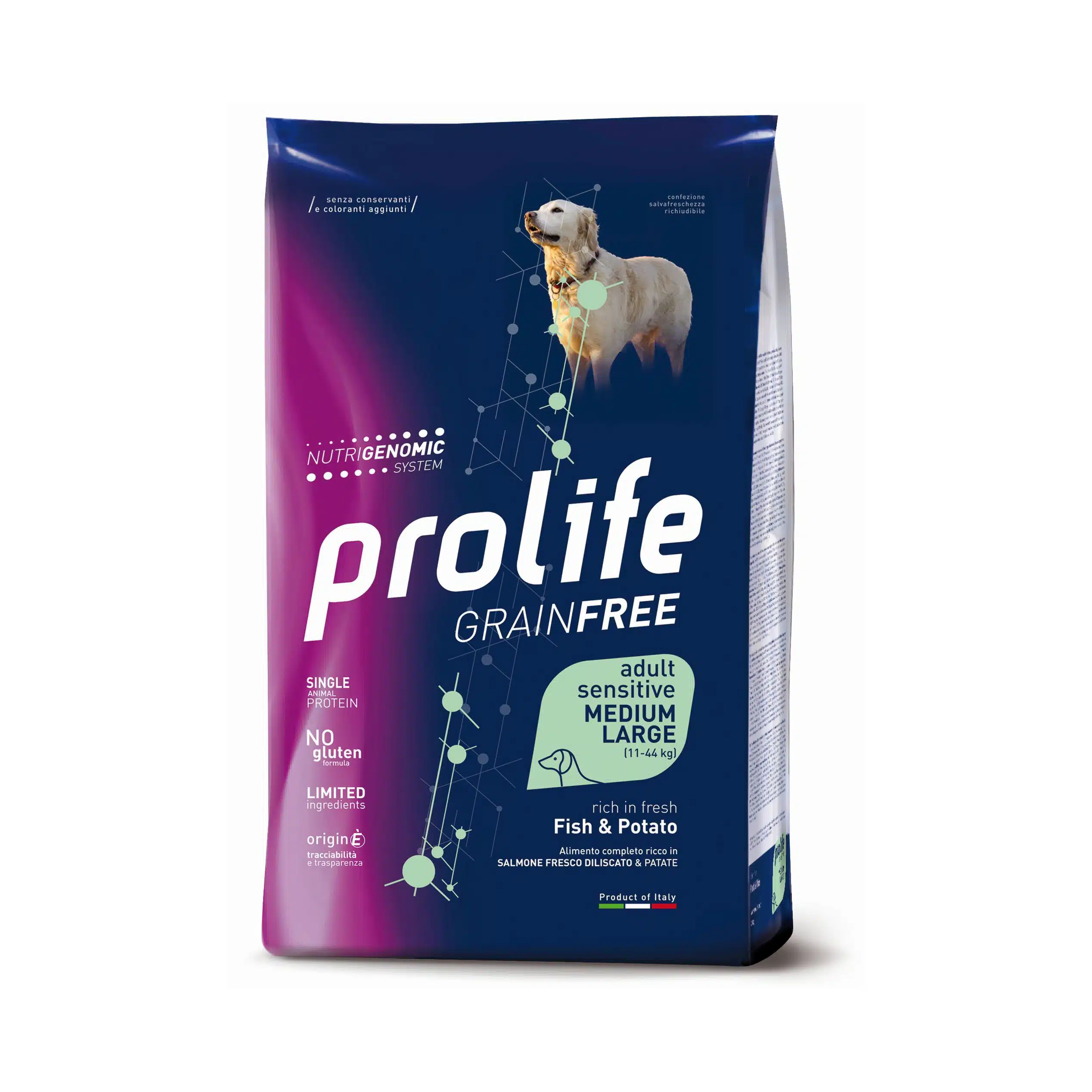 Grain Free Adult Sensitive Fish & Potato – Medium/Large